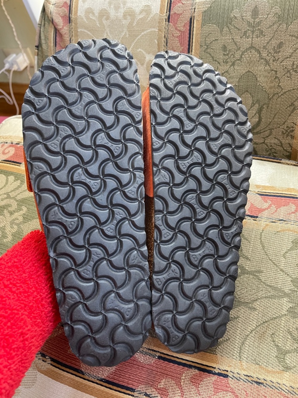 Birkenstock Madrid Big Buckle Orange Burnt. Size 10-10.5 Women 
N14-14 - Picture 6 of 7